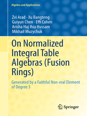 cover image of On Normalized Integral Table Algebras (Fusion Rings)
